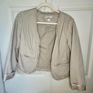 Tan Cropped Jacket